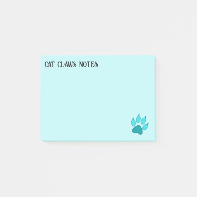 Notas Post-it® garras de gato (Anverso)