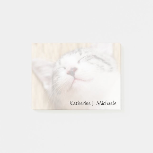 Notas Post-it® Gatito el dormir (Anverso)