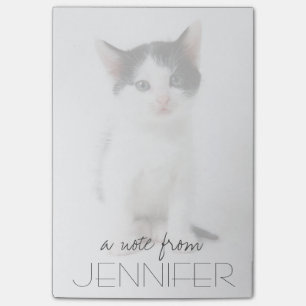 Notas Post-it® Gatito manchado negro