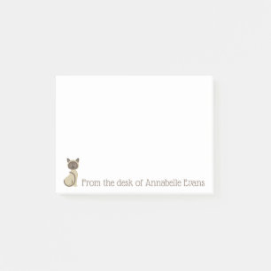 Notas Post-it® Gatito siamés