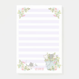 Notas Post-it® Gatitos en un cubo