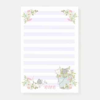 Notas Post-it® Gatitos en un cubo