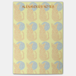 Notas Post-it® Gato anaranjado de Z y el personalizado del amante