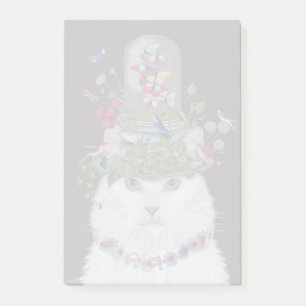 Notas Post-it® Gato blanco con barra húmeda