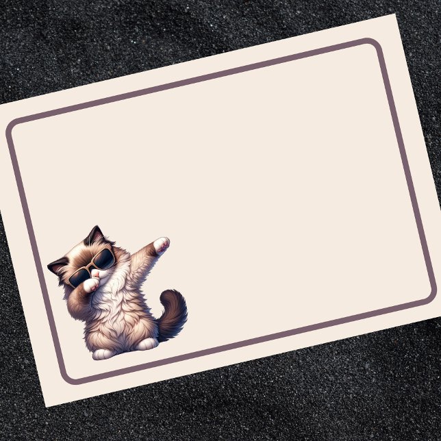 Notas Post-it® Gato Cute Dancing Ragdoll (Subido por el creador)
