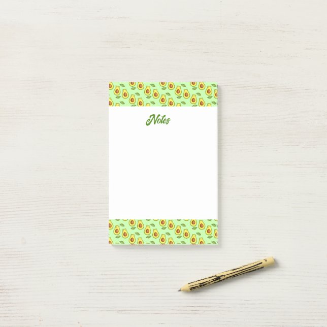 Notas Post-it® Gato de aguacate verde (Escritorio)