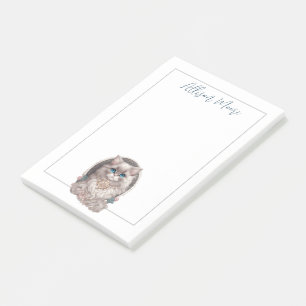 Notas Post-it® Gato de Angora de bonito