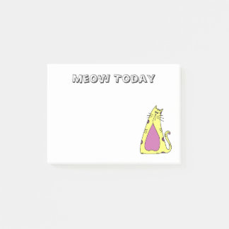 Notas Post-it® Gato de Dibujos Animados Caprichoso