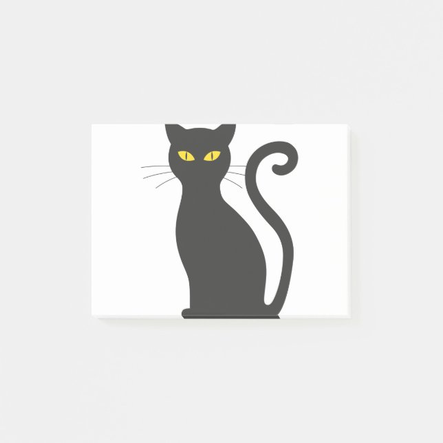 Notas Post-it® Gato de Halloween (Anverso)