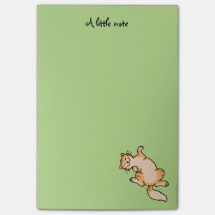 Notas Post-it® Gato de tabby anaranjado