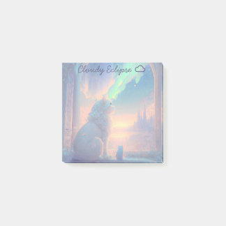 Notas Post-it® Gato del castillo de Aurora