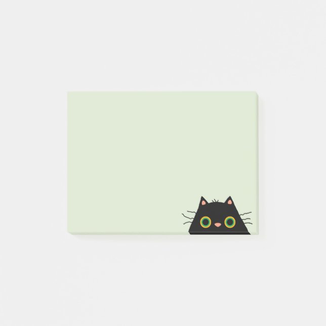 Notas Post-it® Gato desaseado (Anverso)