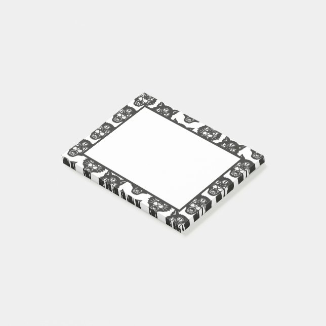 Notas Post-it® Gato enojado (En perspectiva)