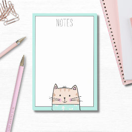 Notas Post-it® Gato ilustrado lindo