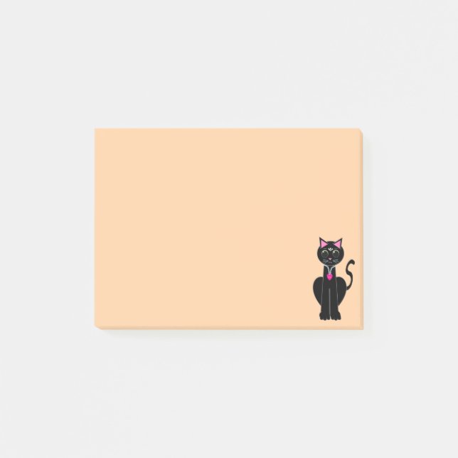 Notas Post-it® Gato lindo de Halloween (Anverso)