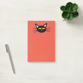 Notas Post-it® Gato negro de Halloween