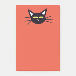 Notas Post-it® Gato negro de Halloween