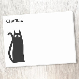 Notas Post-it® Gato negro gatito personalizado