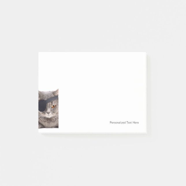 Notas Post-it® Gato pirata (Anverso)