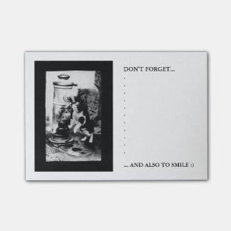 Notas Post-it® Gato que restaura en fuente