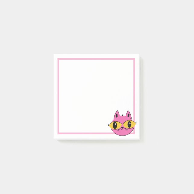 Notas Post-it® Gato Retro (Anverso)