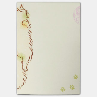 Notas Post-it® Gato soñoliento mullido