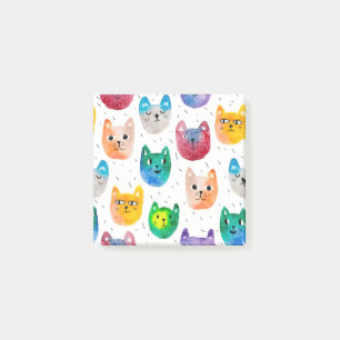 Notas Post-it® Gatos acuarelas y amigos