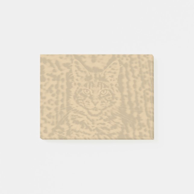 Notas Post-it® Gatos de Maine Coon 4 por 3 (Anverso)