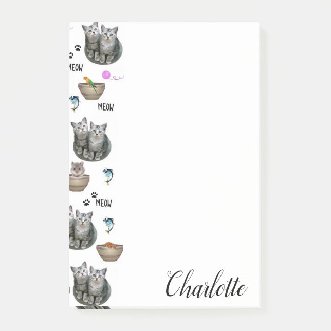 Notas Post-it: Gatos de Meow Kitten (Anverso)