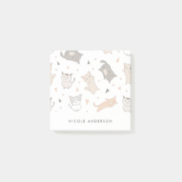 Notas Post-it® Gatos ilustrados y cortos