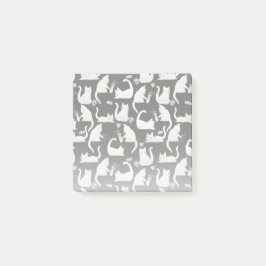 Notas Post-it® Gatos malos tocando cosas, gatos blancos sobre neg