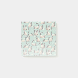 Notas Post-it® Gatos malvados siameses golpean las cosas