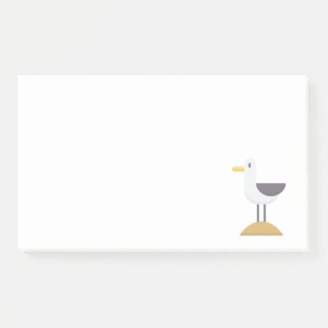 Notas Post-it® gaviota (Anverso)