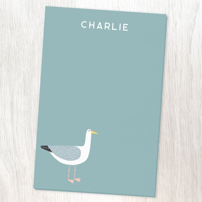 Notas Post-it® Gaviota personalizada (Fun personalized seagull post it notes)