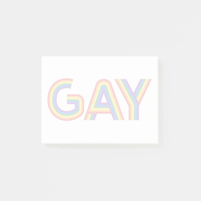 NOTAS POST-IT® GAY (Anverso)