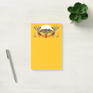 Notas Post-it® Gazelle Animal salvaje Antelope africano