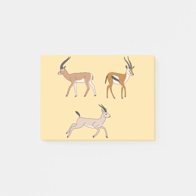 Notas Post-it® Gazelles (Anverso)