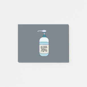 Notas Post-it® Gel Sanitizer de mano con 70% de alcohol