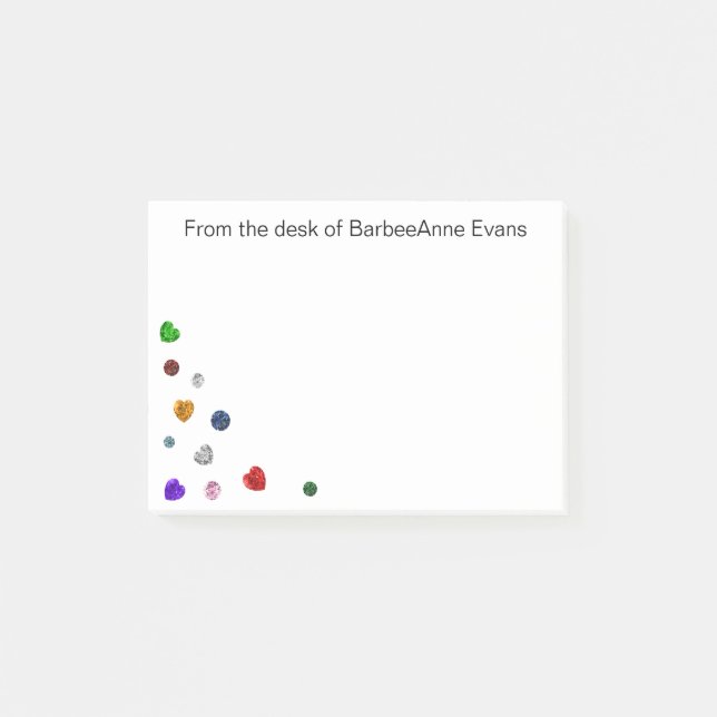 Notas Post-it® Gem Doodle (Anverso)