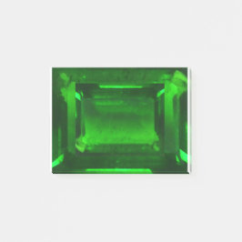 Notas Post-it® Gemstone verde esmeralda