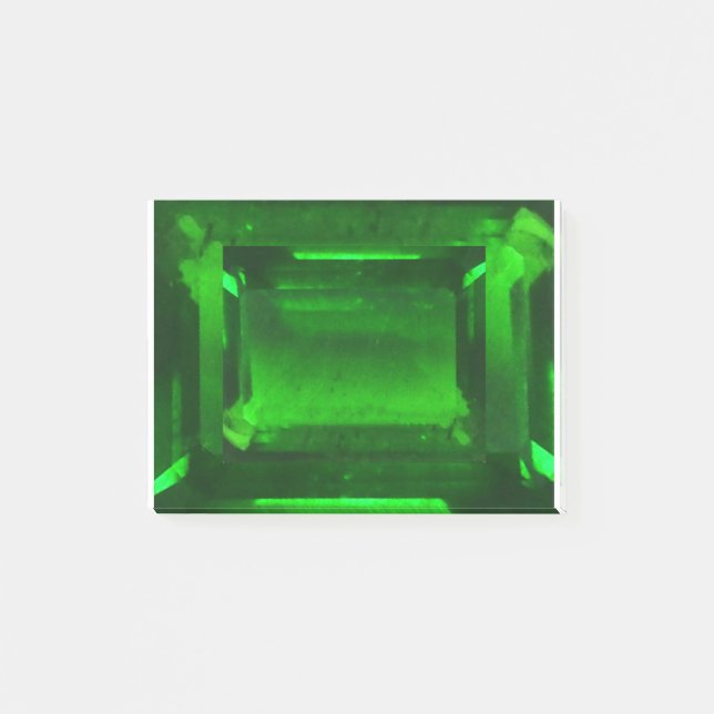 Notas Post-it® Gemstone verde esmeralda (Anverso)