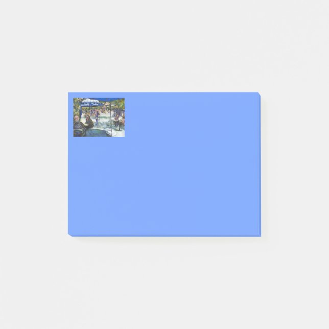 Notas Post-it® Gente apasionada jugando en el parque, Nueva York (Anverso)