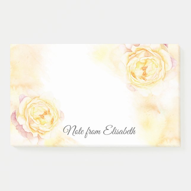 Notas Post-it® Gente de boho de acuarela romántica personalizada (Anverso)