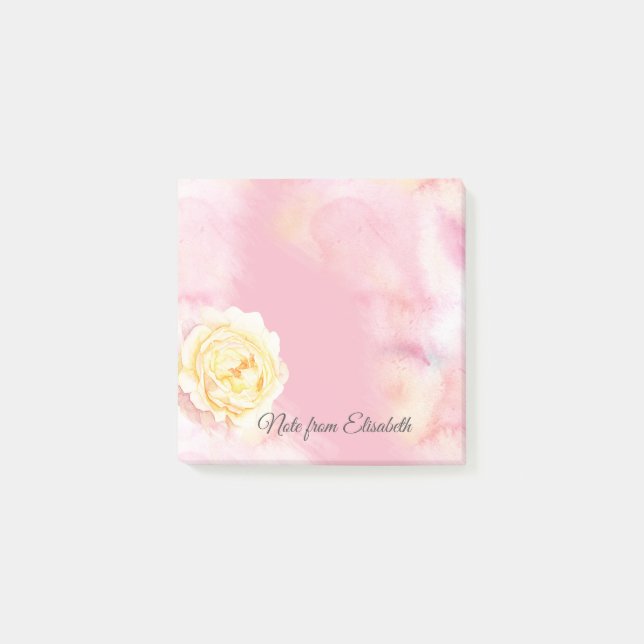 Notas Post-it® Gente de boho de acuarela romántica personalizada (Anverso)