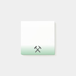 Notas Post-it® Geologist's Rock Hammer Logo
