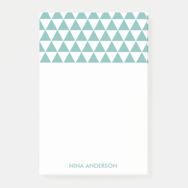 Notas Post-it® Geometric Triangles Post It Notes (Anverso)