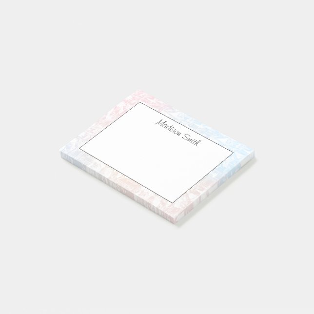 Notas Post-it® Geométrico Personalizado (En perspectiva)