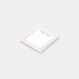 Notas Post-it® Geométrico Personalizado 
