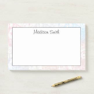 Notas Post-it® Geométrico Personalizado 