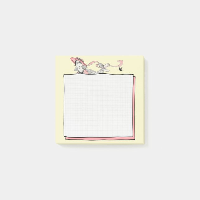 Notas Post-it® George Barbier Mujer Moda (Anverso)
